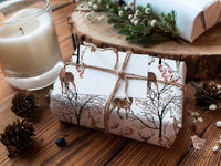 Woodland Deer Christmas Wrapping Paper Sheets