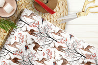 Woodland Deer Christmas Wrapping Paper Sheets