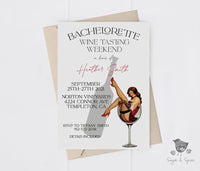 Bachelorette Wine Tasting Weekend Bridal Shower Invitation - Premium  from Sugar and Spice Invitations - Just $1.95! Shop now at Sugar and Spice Paper