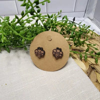 Bee Wood Stud Earrings - Premium  from Sugar and Spice Invitations - Just $6! Shop now at Sugar and Spice Paper