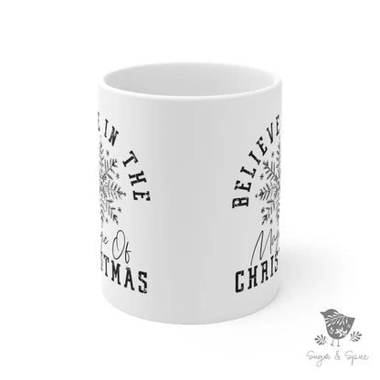 Believe in the Magic of Christmas Ceramic Mug - Premium Mug from Printify - Just $18! Shop now at Sugar and Spice Paper