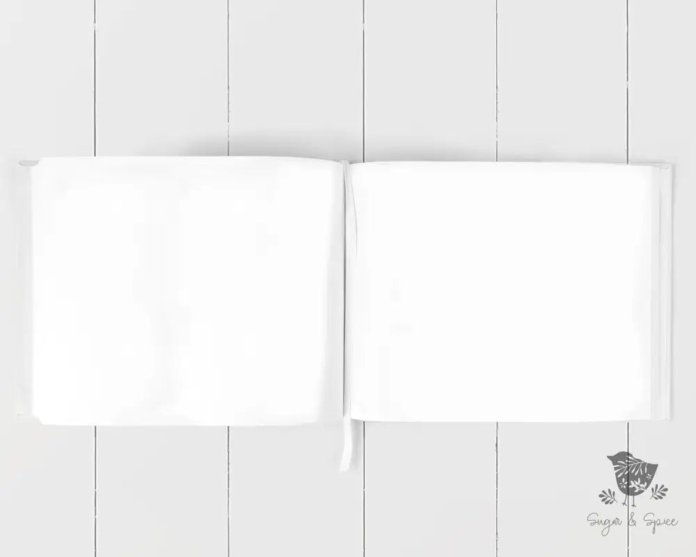 Black and White Chalk Wedding Guest Book - Premium  from Sugar and Spice - Just $55! Shop now at Sugar and Spice Paper
