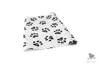 Black Dog Paw Wrapping Paper - Premium Craft Supplies & Tools > Party & Gifting > Packaging & Wrapping from Sugar and Spice Invitations - Just $26.10! Shop now at Sugar and Spice Paper
