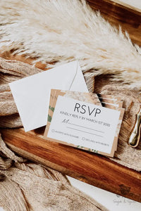 Boho Floral Arch Wedding Invitation - Premium  from Sugar and Spice Invitations - Just $2.50! Shop now at Sugar and Spice Paper