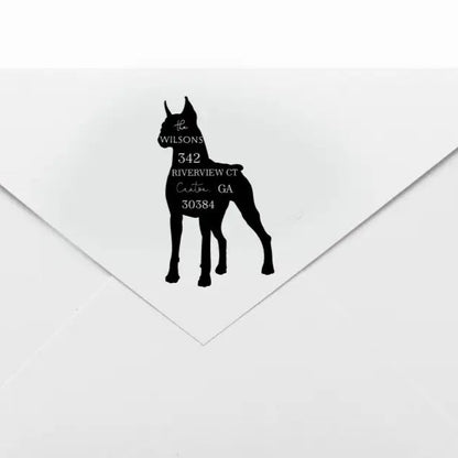Boxer Dog Return Address Stamp - Premium Craft Supplies & Tools > Stamps & Seals > Stamps from Sugar and Spice Invitations - Just $38! Shop now at Sugar and Spice Paper