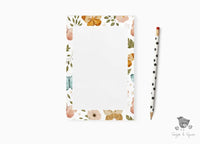 Butterfly Floral Notepad - Premium Paper & Party Supplies > Paper > Stationery > Notepads from Sugar and Spice Invitations - Just $14! Shop now at Sugar and Spice Paper