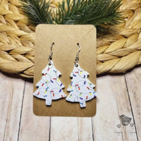 Christmas Tree with Lights Earrings - Premium  from Sugar and Spice Invitations - Just $11.25! Shop now at Sugar and Spice Paper
