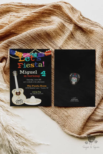 Coco Fiesta Mexican Birthday Invitation - Premium Digital File from Sugar and Spice Invitations - Just $1.95! Shop now at Sugar and Spice Paper