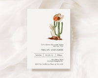 Country Western Cowgirl Bridal Shower Invitation