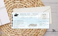 Cruise Wedding Boarding Pass Ticket Wedding Invitation - Premium Paper & Party Supplies > Paper > Invitations & Announcements > Invitations from Sugar and Spice Invitations - Just $2.10! Shop now at Sugar and Spice Paper