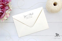 Cursive Heart Address Stamp Self Inking - Premium Craft Supplies & Tools > Stamps & Seals > Stamps from Sugar and Spice Invitations - Just $38! Shop now at Sugar and Spice Paper
