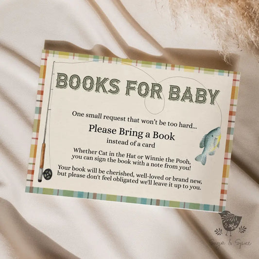 Fishing Books for Baby - Premium Paper & Party Supplies > Paper > Invitations & Announcements > Invitations from Sugar and Spice Invitations - Just $1.50! Shop now at Sugar and Spice Paper