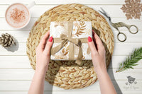 Gold Poinsettia Christmas Wrapping Paper - Premium Craft Supplies & Tools > Party & Gifting > Packaging & Wrapping from Sugar and Spice Invitations - Just $26.10! Shop now at Sugar and Spice Paper