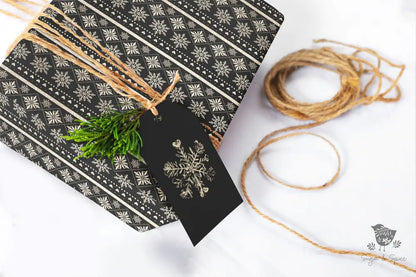 Gold Snowflakes Wrapping Paper - Premium Craft Supplies & Tools > Party & Gifting > Packaging & Wrapping from Sugar and Spice Invitations - Just $26.10! Shop now at Sugar and Spice Paper