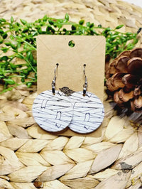 Halloween Mummy Round Earrings - Premium  from Sugar and Spice Invitations - Just $11.25! Shop now at Sugar and Spice Paper