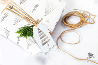 Hand Drawn Trees Christmas Wrapping Paper - Premium Craft Supplies & Tools > Party & Gifting > Packaging & Wrapping from Sugar and Spice Invitations - Just $26.10! Shop now at Sugar and Spice Paper