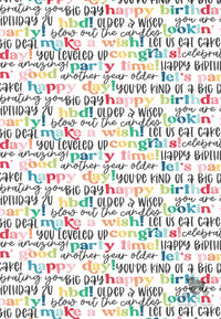 Happy Birthday Wrapping Paper - Premium Craft Supplies & Tools > Party & Gifting > Packaging & Wrapping from Sugar and Spice Invitations - Just $26.10! Shop now at Sugar and Spice Paper