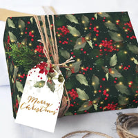 Holly and Lights Forest Wrapping Paper - Premium Craft Supplies & Tools > Party & Gifting > Packaging & Wrapping from Sugar and Spice Invitations - Just $26.10! Shop now at Sugar and Spice Paper