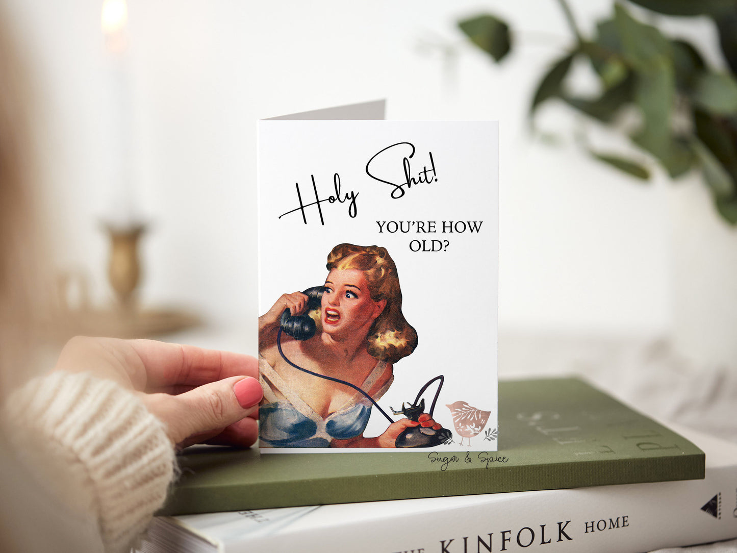 Funny Adult Holy Shit Birthday Greeting Card