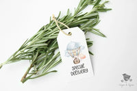 Hot Air Balloon Bear Gift Tag - Premium Craft Supplies & Tools > Party & Gifting > Labels, Stickers & Tags > Tags from Sugar and Spice Invitations - Just $24! Shop now at Sugar and Spice Paper