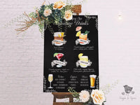 Large Menu Signature Drink Sign - Premium  from Sugar and Spice Invitations - Just $35! Shop now at Sugar and Spice Paper