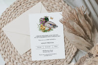 Little Duckling Spring Baby Shower Invitation - Premium Paper & Party Supplies > Paper > Invitations & Announcements > Invitations from Sugar and Spice Invitations - Just $1.95! Shop now at Sugar and Spice Paper