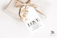 Love in Bloom Pink Floral Gift Tag - Premium Craft Supplies & Tools > Party & Gifting > Labels, Stickers & Tags > Tags from Sugar and Spice Invitations - Just $23.40! Shop now at Sugar and Spice Paper
