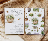 Love is in Bloom Garden Bridal Shower Invitation - Premium  from Sugar and Spice Invitations - Just $1.95! Shop now at Sugar and Spice Paper