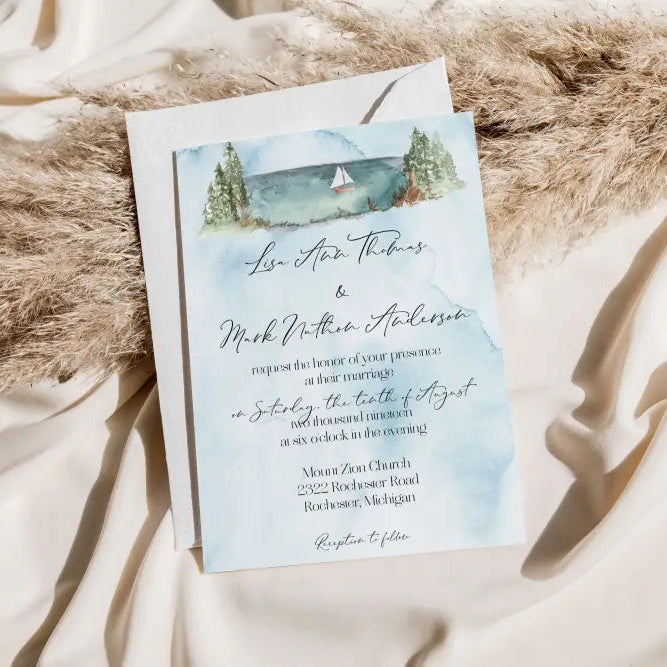Michigan Wedding Invitation Suite - Premium  from Sugar and Spice Invitations - Just $2.10! Shop now at Sugar and Spice Paper