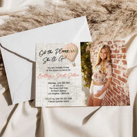 Oh the Places She'll Go Hot Air Balloon Birthday Invitation - Premium Digital File from Sugar and Spice Invitations - Just $1.95! Shop now at Sugar and Spice Paper