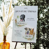 Pampas Grass Signature Drink Sign - Premium  from Sugar and Spice Invitations - Just $45! Shop now at Sugar and Spice Paper