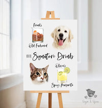 Pet Signature Drink Sign - Premium  from Sugar and Spice Invitations - Just $25! Shop now at Sugar and Spice Paper