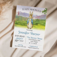 Peter Rabbit Baby Shower Invitation - Premium  from Sugar and Spice Invitations - Just $1.95! Shop now at Sugar and Spice Paper