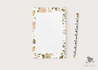 Pink Flowers Notepad - Premium Paper & Party Supplies > Paper > Stationery > Notepads from Sugar and Spice Invitations - Just $14! Shop now at Sugar and Spice Paper