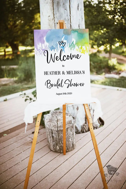 Rainbow Welcome Sign - Premium  from Sugar and Spice Invitations - Just $35! Shop now at Sugar and Spice Paper