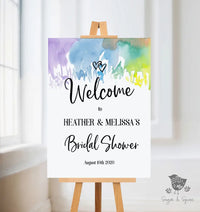 Rainbow Welcome Sign - Premium  from Sugar and Spice Invitations - Just $35! Shop now at Sugar and Spice Paper