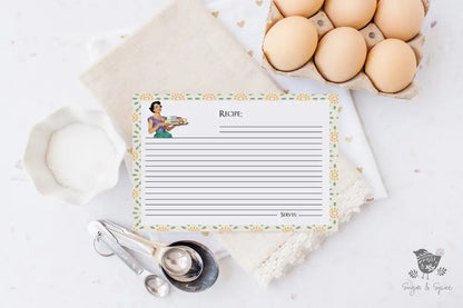 Retro Housewife Recipe Cards - Premium  from Sugar and Spice Invitations - Just $2.50! Shop now at Sugar and Spice Paper