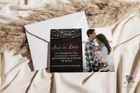 Rustic Photo Hanging Lights Save the Date - Premium Paper & Party Supplies > Paper > Invitations & Announcements > Invitations from Sugar and Spice Invitations - Just $2.50! Shop now at Sugar and Spice Paper