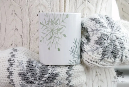 Snowflake Ceramic Mug - Premium Mug from Printify - Just $18! Shop now at Sugar and Spice Paper
