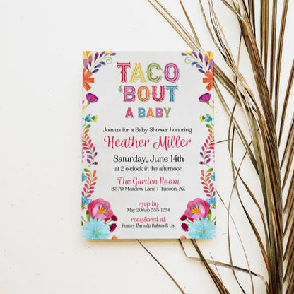 Taco About Baby Shower Invitation - Premium  from Sugar and Spice Invitations - Just $1.95! Shop now at Sugar and Spice Paper
