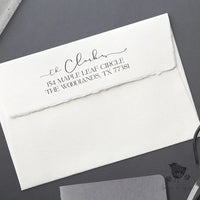 The Clark Family Address Stamp - Premium Craft Supplies & Tools > Stamps & Seals > Stamps from Sugar and Spice Invitations - Just $38! Shop now at Sugar and Spice Paper