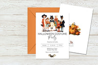 Vintage Kids Costume Halloween Invitation
