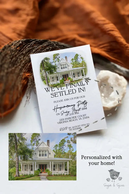Watercolor House Portrait Housewarming Invitation - Premium Digital File from Sugar and Spice Invitations - Just $2.20! Shop now at Sugar and Spice Paper