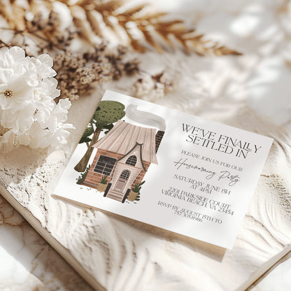 Cute Home Housewarming Invitation Template Editable Invitation Corjl Digital Download